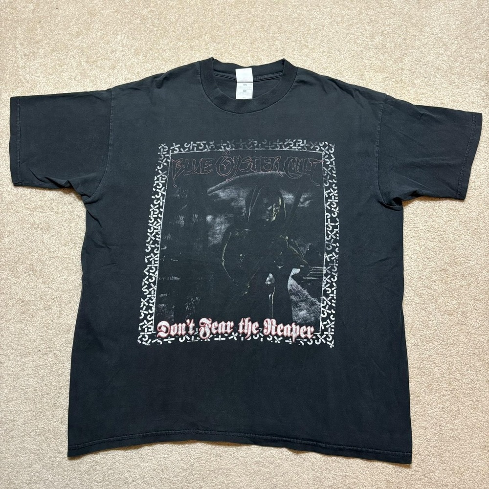 Vtg Blue Oyster Cult Shirt Mens XL Black Don't Fear The Reaper Graphic Tour 1999